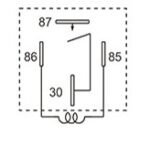 RELAY 4 VIAS 12V 80 AMPER pata ancha - Imagen 2