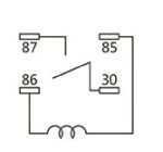 RELAY MINI 4 VIAS (2 finos 2 gruesos) 12V 40 AMPER - Imagen 2