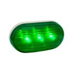 FARO OVALADITO CON LED VERDE BAIML
