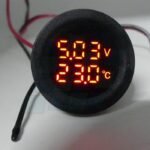 VOLTIMETRO DIGITAL CON SENSOR DE TEMPERATURA INTERIOR 12/24V PARA EMBUTIR - Imagen 4