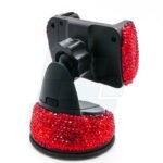 SOPORTE DE CELULAR CON VENTOSA DIAMANTES ROJOS - Imagen 2