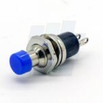PULSADOR MINI AZUL 12V