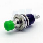 PULSADOR MINI VERDE 12V