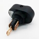 tecla ovalada 1 punto negra CON LOGO DE FARO Y LED VERDE 12V - Imagen 2