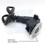SOPORTE DE CELULAR con base ventosa, ajustable 360º, agarre grampa EXTENSIBLE - Imagen 3