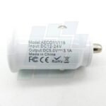 USB 2 BOCAS 12V 3.1 A CARGA RAPIDA CHATO 12/24V BOLSITA BLANCA - Imagen 2