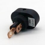 tecla ovalada 1 punto negra y testigo DE LED GRANDE AMBAR 12V - Imagen 2