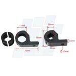 SOPORTE PARA FARO DE LED PARA MONTAR EN CAÑOS O ESPEJO X UNIDAD - Imagen 3