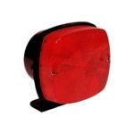 FARO COLGANTE RECTANGULAR 110MM X 108MM CON BASE COLGANTE ROJO BAIML