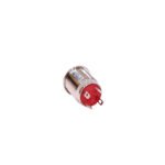 PULSADOR METALICO CON LUZ ROJO 12mm - Imagen 2