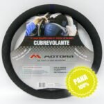 CUBRE VOLANTE PANA CON PUNTOS AZULES