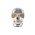 FARO DE LED OVALADO 2 LED CON CALAVERA CROMADA CON FLASH X UNIDAD