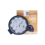 FARO DE LED REDONDO 14 LED AZUL 12V / 24V 42W X UNIDAD