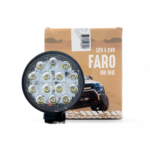 FARO DE LED REDONDO 14 LED BLANCO 12V / 24V 42W DELGADO X UNIDAD - Imagen 4