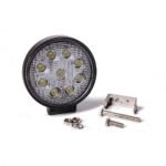 FARO DE LED REDONDO 9 LED BLANCO 12V / 24V 27W X UNIDAD
