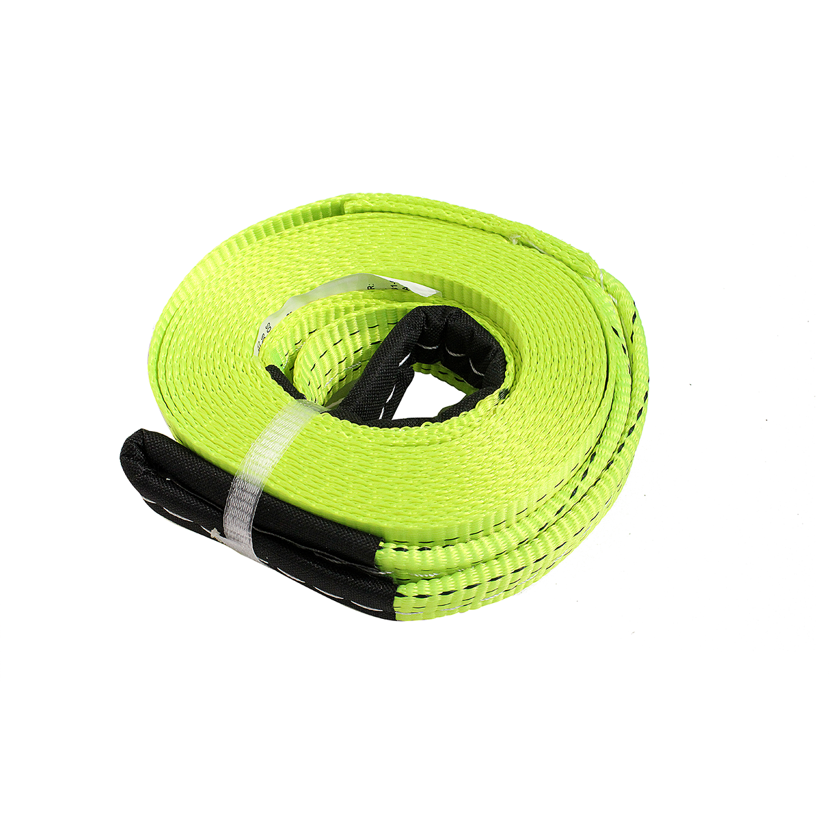 ESGA001 SOGA DE REMOLQUE LAZO PLANA 6 TONELAS 5 MTS LARGO X 7,5CM ANCHO VERDE - Imagen 1