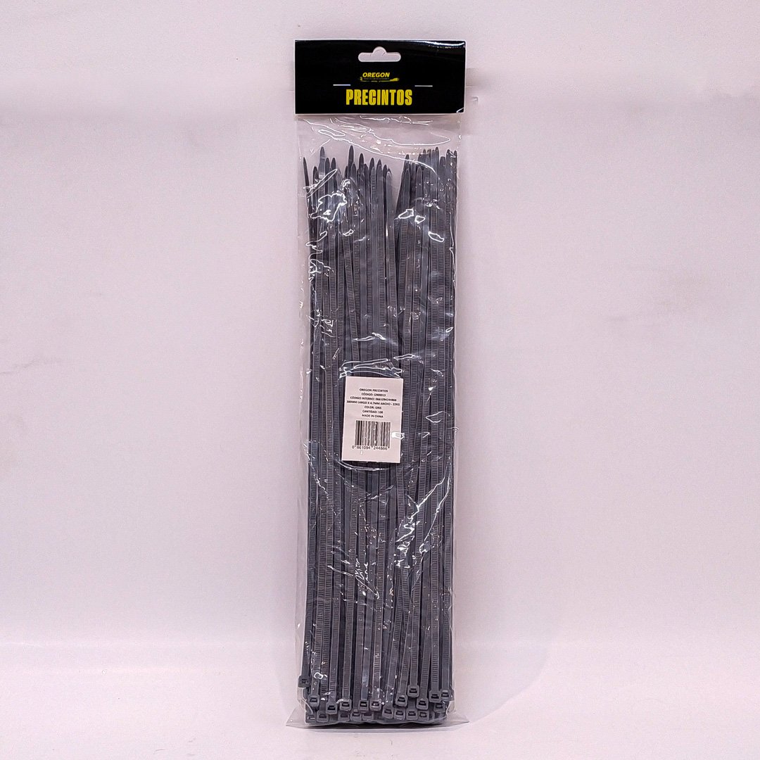 G900013 PRECINTOS 380x4.7mm GRIS X UNIDAD - Imagen 1