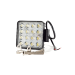 FARO DE LED CUADRADO 16 LED BLANCO 12V / 24V 48 WATTS X UNIDAD REFORZADO KOBO