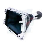 PERILLA PALANCA DE CAMBIOS GOLF IV, GTI, MK7, BORA, con base/marco, arito cromado BOCHA PELOTA DE GOLF, FUELLE CAJA DE 5TA - Imagen 2