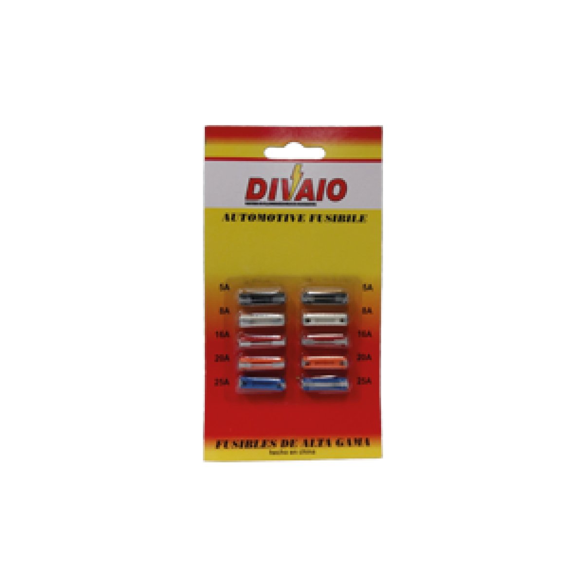 T136S BLISTER DE FUSIBLES CERAMICOS 10 UNIDADES SURTIDAS - Imagen 1