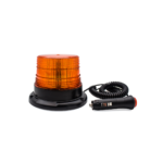 BALIZA LED FLASH REDONDA GIRA IMANTADA 12V. AMBAR