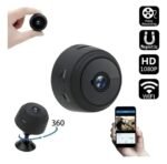 CAMARA WIFI REDONDA MINI CON BASE, CARGA USB Y RANURA PARA TARJETA DE MEMORIA - Imagen 4