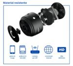 CAMARA WIFI REDONDA MINI CON BASE, CARGA USB Y RANURA PARA TARJETA DE MEMORIA - Imagen 5