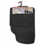 CUBRE ALFOMBRA DE GOMA NEGRO PANAL 4 PIEZAS