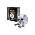 VENTILADOR METALICO 6" 12V UNIVERSAL TODO PLATEADO DIAMETRO 180MM FIJO - Imagen 2