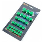 TAPITAS ANODIZADAS CUBRE TORNILLOS X 30 UNIDADES VERDE